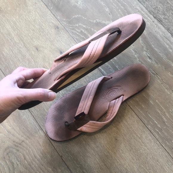 Pink authentic Rainbow flip flops - Picture 5 of 5